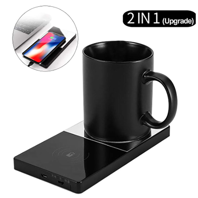 2-in-1 Mug Warmer & Wireless Charger