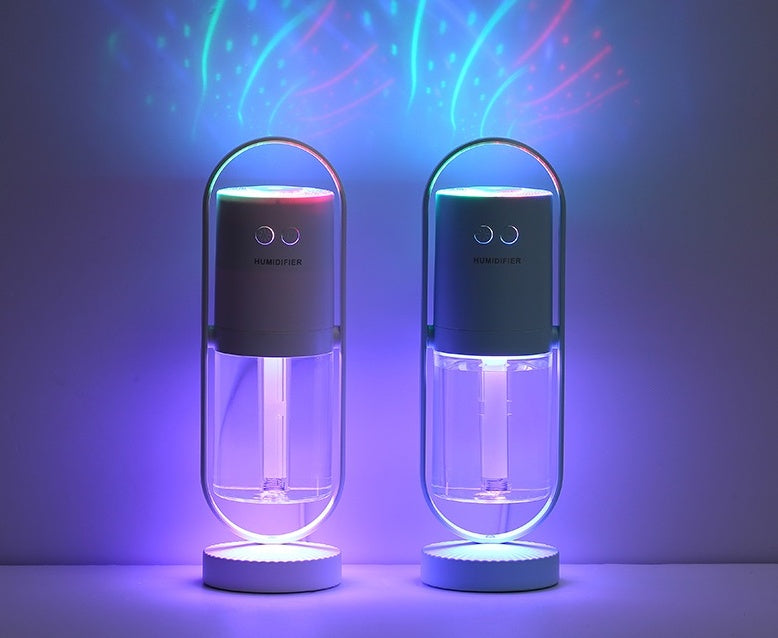 Magic Shadow USB Humidifier — Night Light Projector & Air Purifier