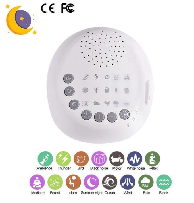 Baby White Noise Machine — 9 Soothing Sounds for Sleep & Relaxation