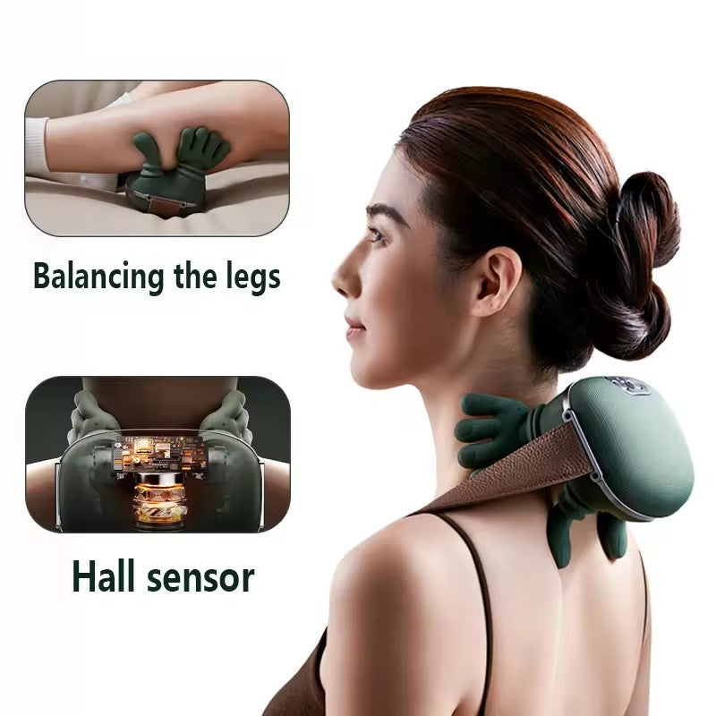 Wireless Neck & Shoulder Massager — 4D Kneading with Heat