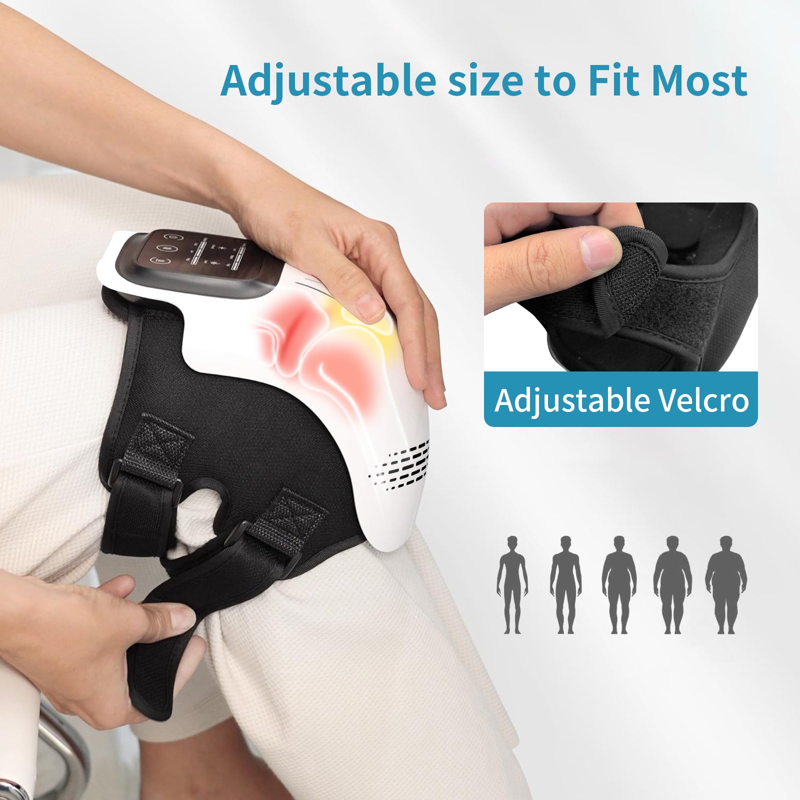 Knee Massager – Heat, Infrared Laser & Vibration Therapy for Pain Relief