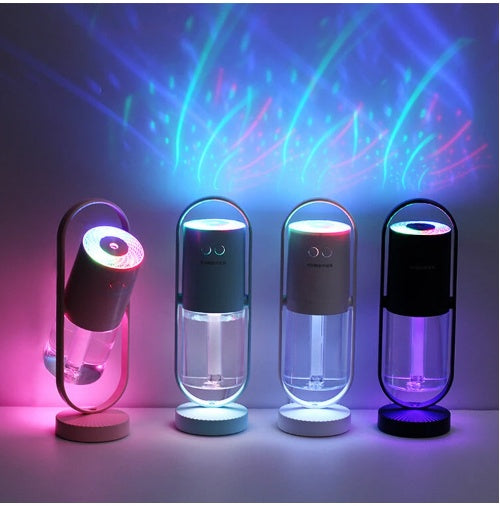 Magic Shadow USB Humidifier — Night Light Projector & Air Purifier