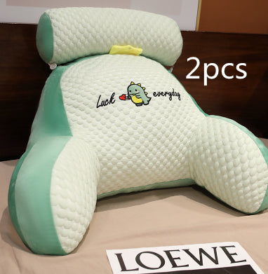 Fluffy Reading Pillow — Ergonomic Lumbar & Back Support Cushion