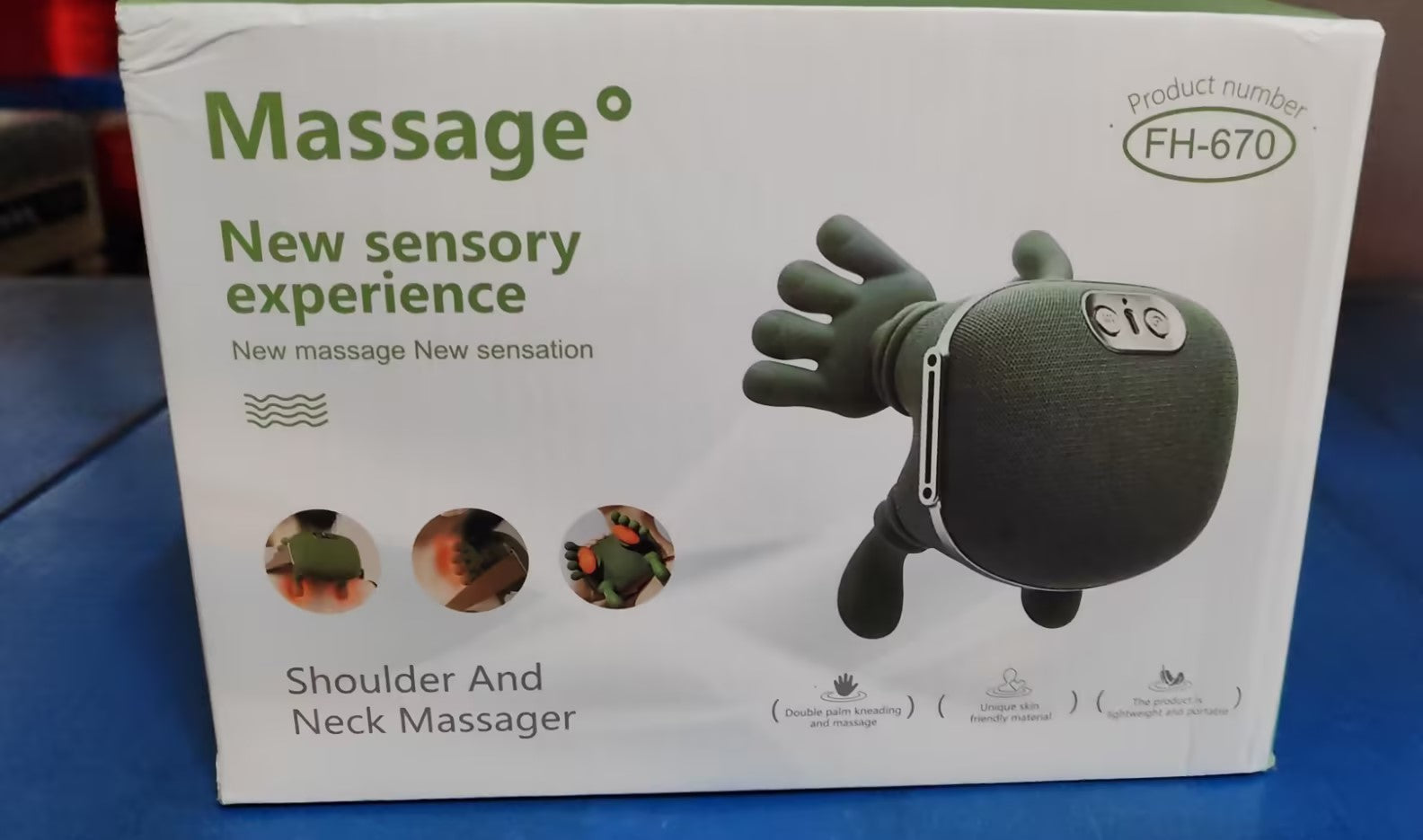 Wireless Neck & Shoulder Massager — 4D Kneading with Heat