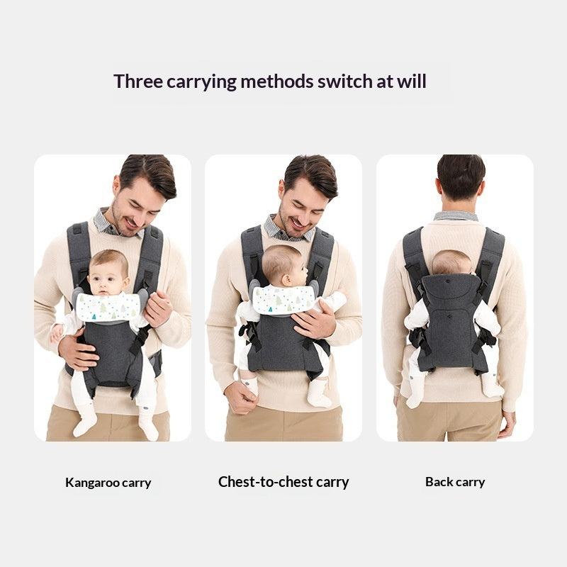 3-in-1 Ergonomic Baby Carrier — Kangaroo, Chest & Back Carry