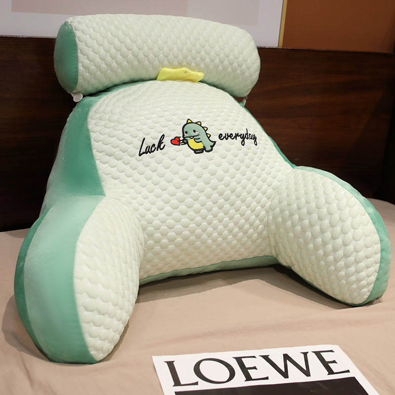 Fluffy Reading Pillow — Ergonomic Lumbar & Back Support Cushion