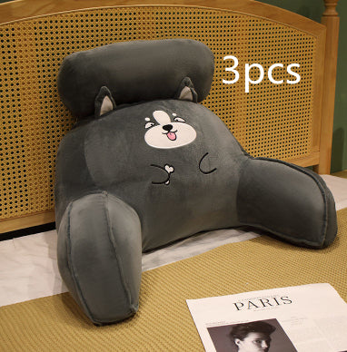 Fluffy Reading Pillow — Ergonomic Lumbar & Back Support Cushion